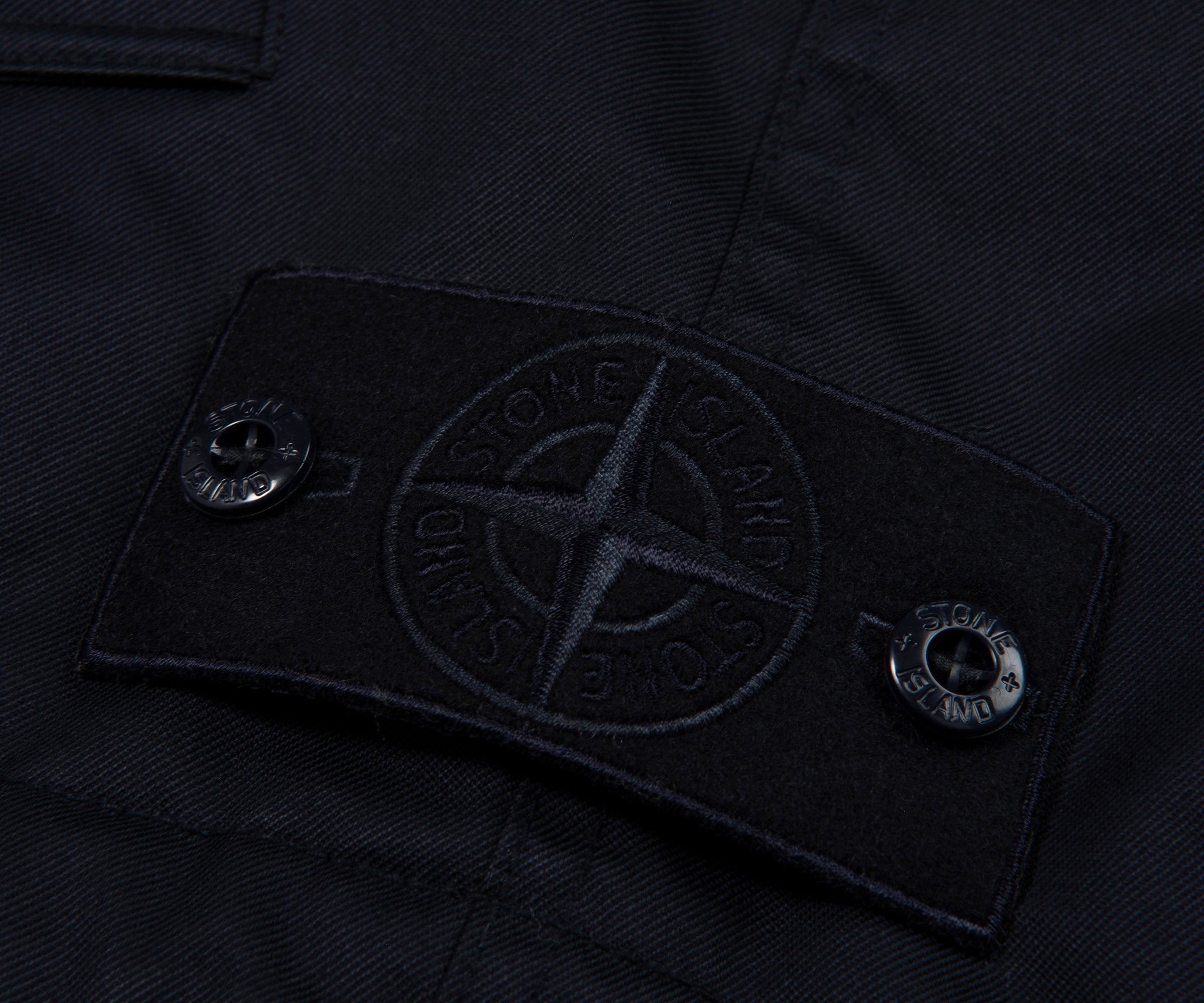 Stone Island Ghost Navy Performance Twill Wool TC Gilet
