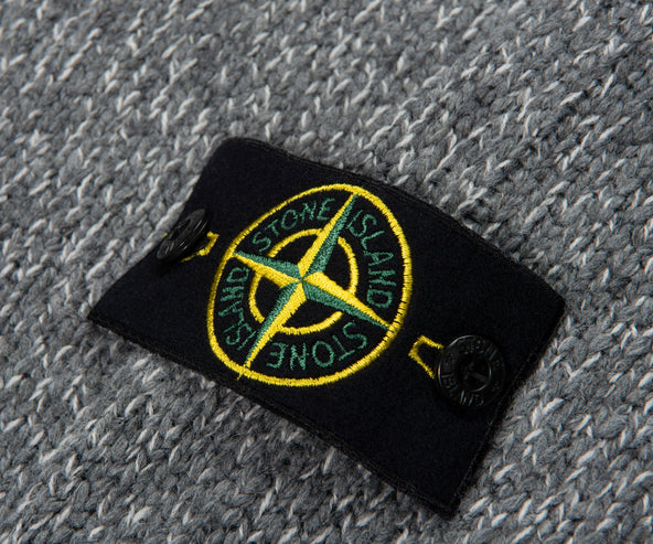 Stone Island Silver Full Zip Cardigan