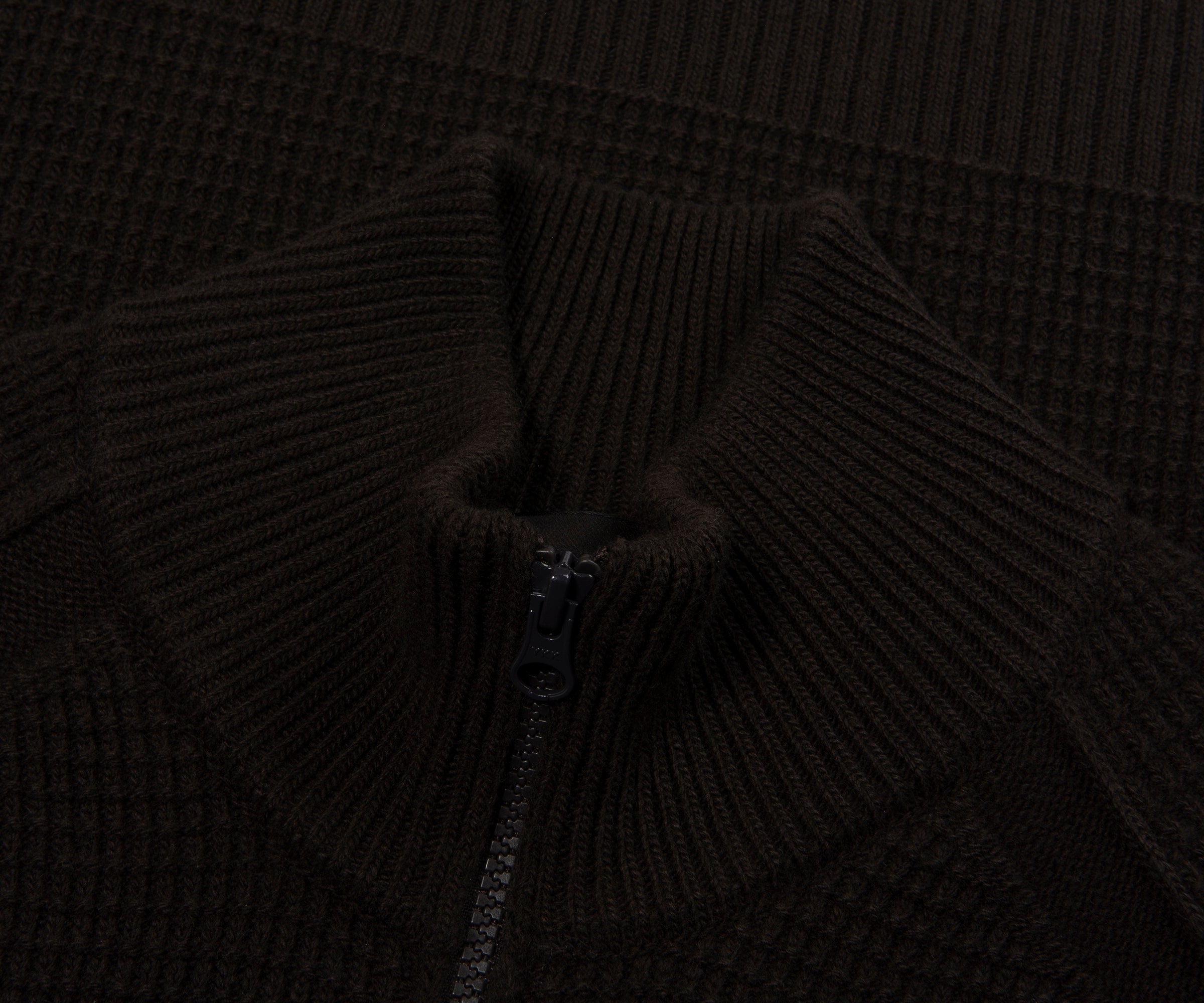 Stone Island Ghost Brown Knitted Full Zip Sweater