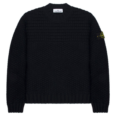 Stone Island Navy Chunky Knitted Sweater