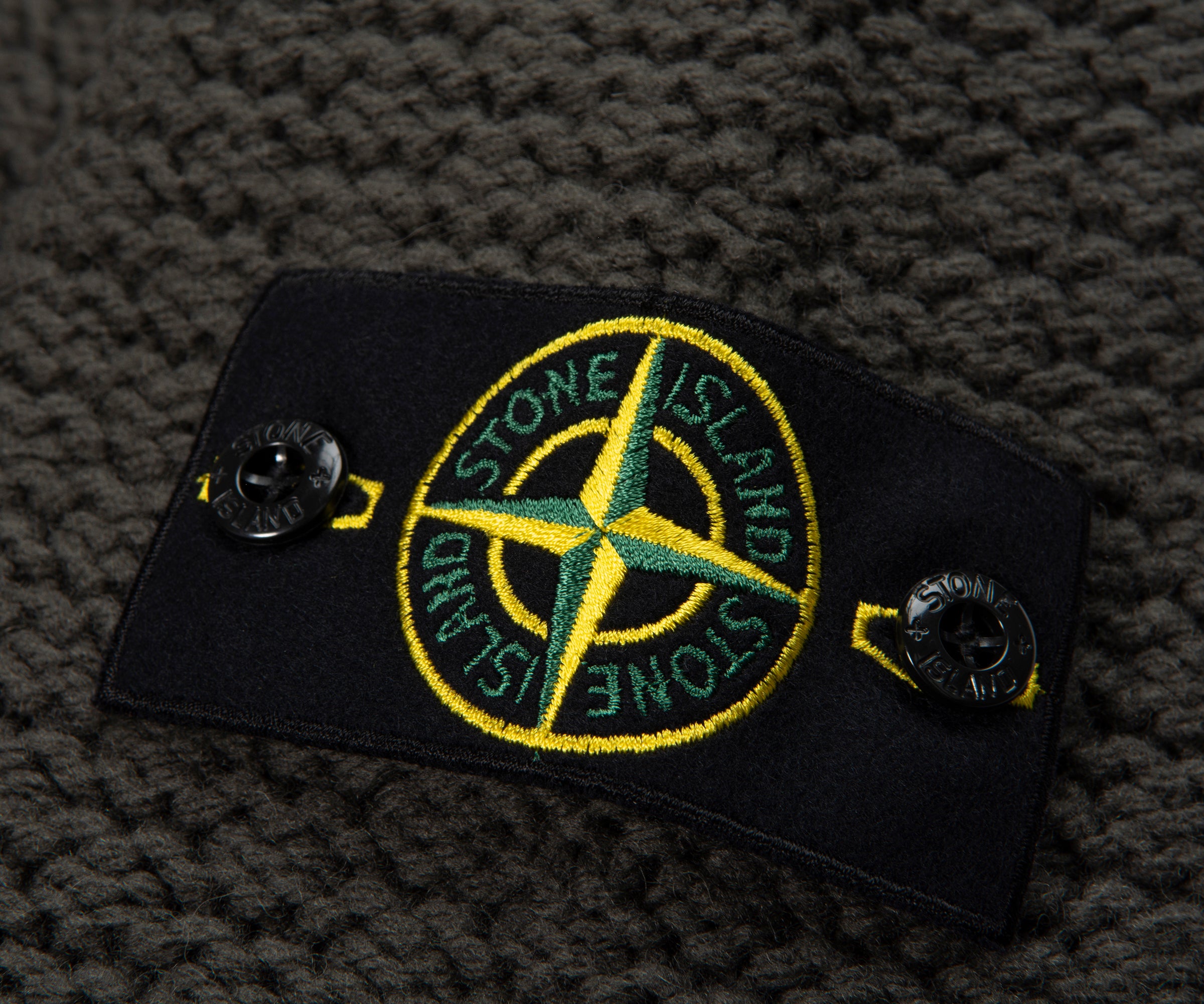 Stone Island Green Chunky Knitted Sweater