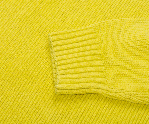 C.P. Company Acid Yellow Knit Crew Neck Sweater