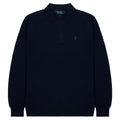 Navy blue sweater with Polo Ralph Lauren logo on a white background