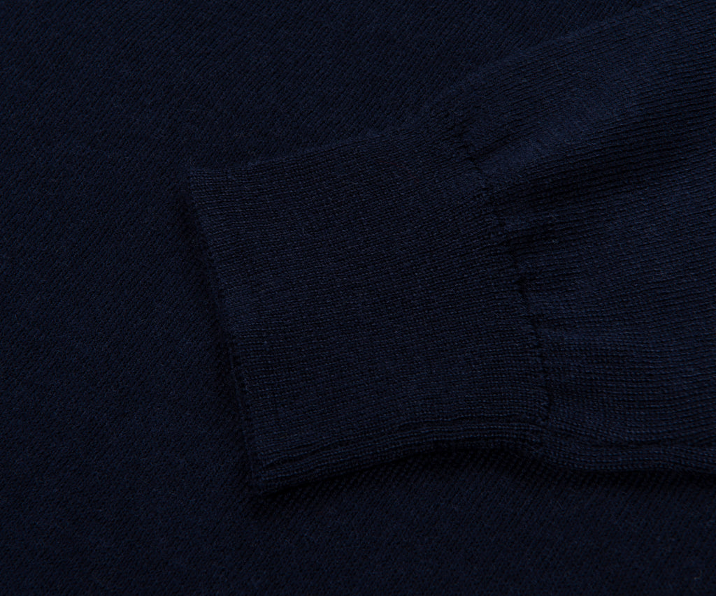 Ralph Lauren Navy Merino Wool LS Polo