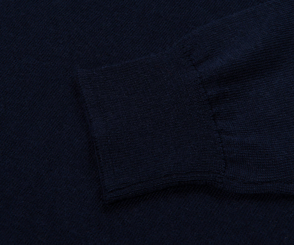 Polo Ralph Lauren Navy Merino Wool LS Polo Shirt
