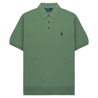 Polo Ralph Lauren Green Knit SS Polo Shirt
