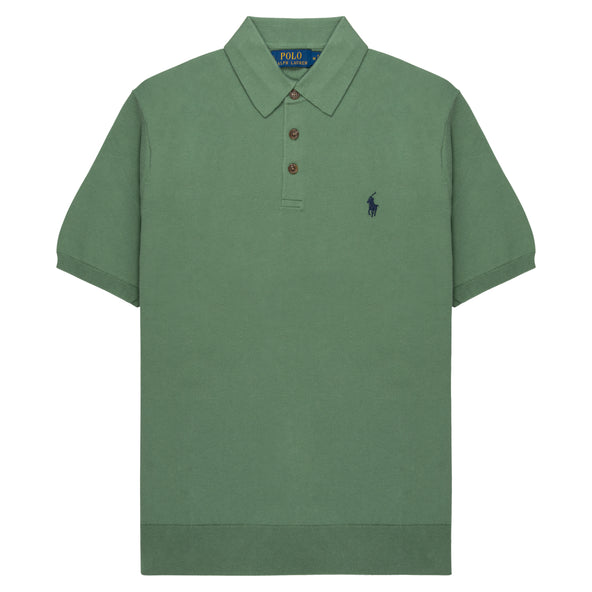 Polo Ralph Lauren Green Knit SS Polo Shirt