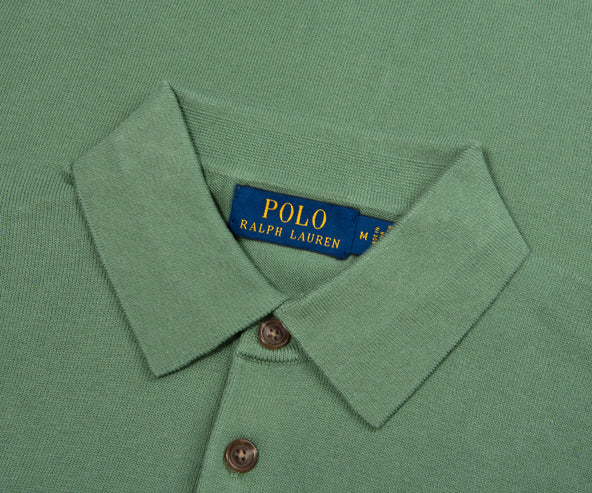 Polo Ralph Lauren Green Knit SS Polo Shirt