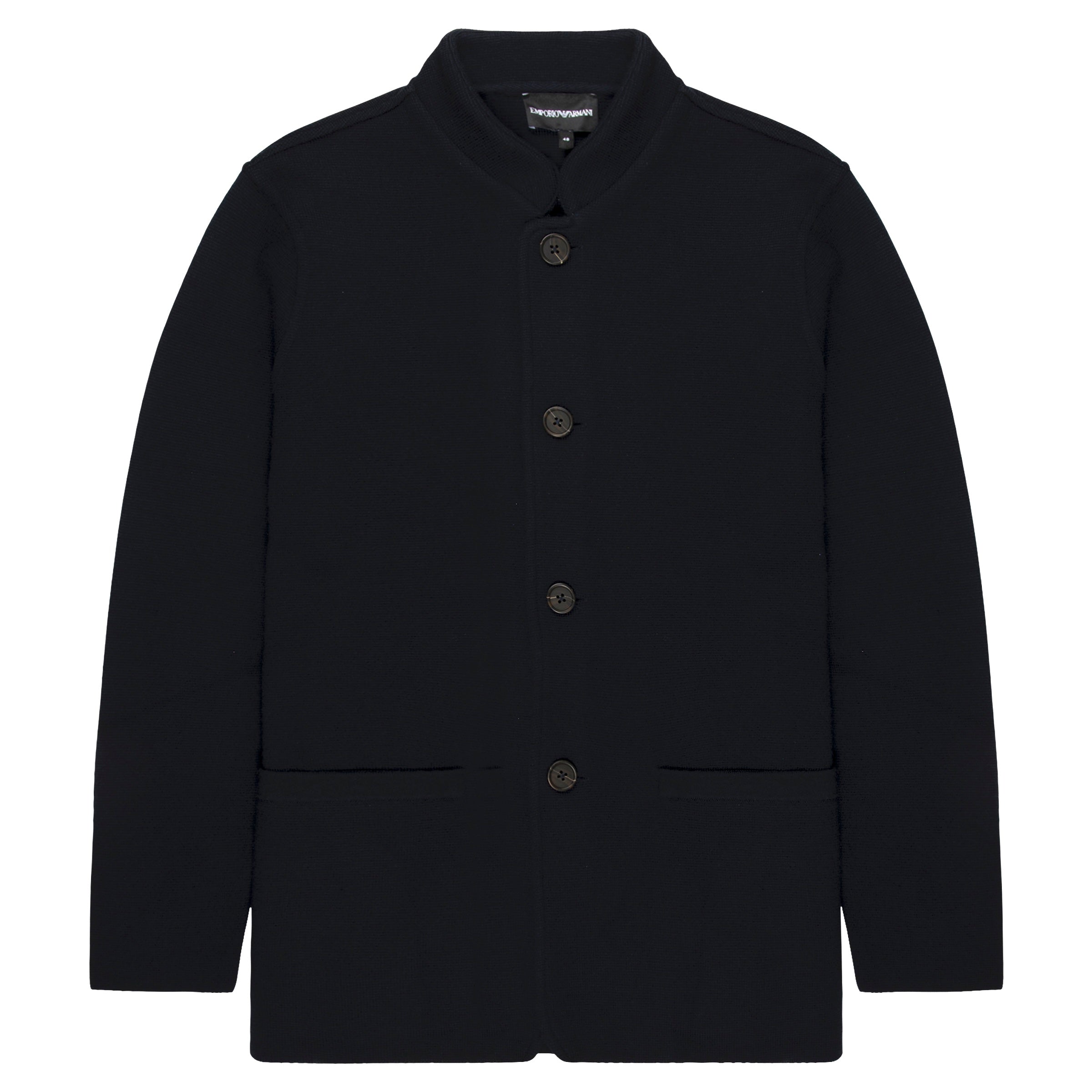 Emporio Armani Navy Knit Jacket