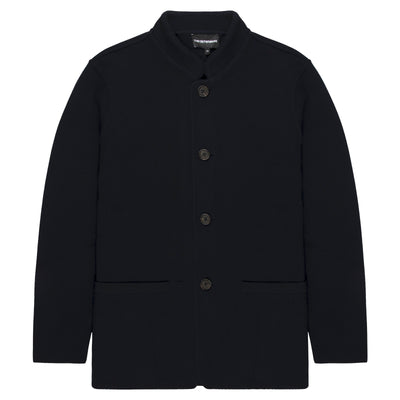 Emporio Armani Navy Knit Jacket
