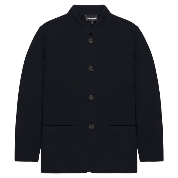 Emporio Armani Navy Knit Jacket