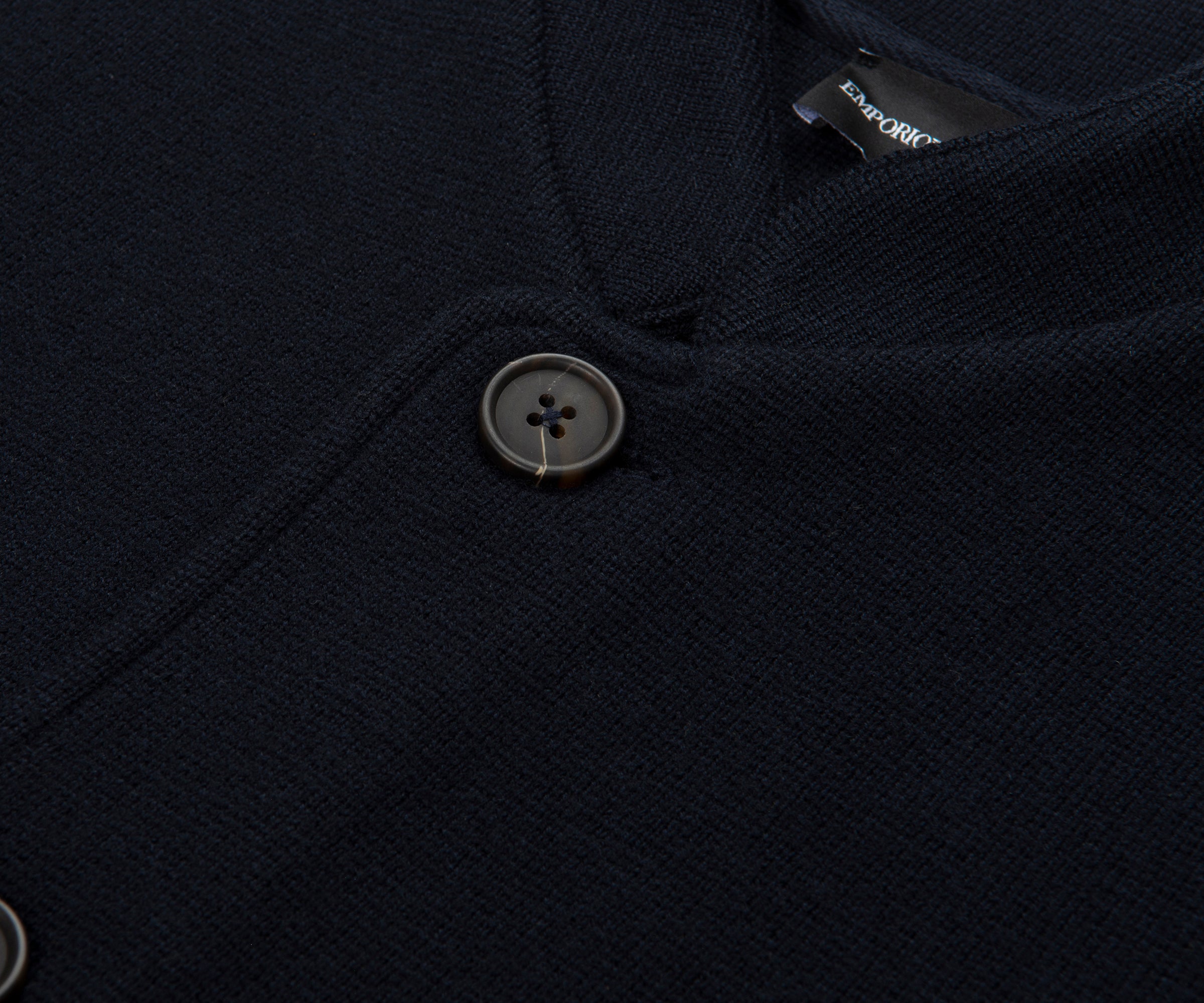 Emporio Armani Navy Knit Jacket