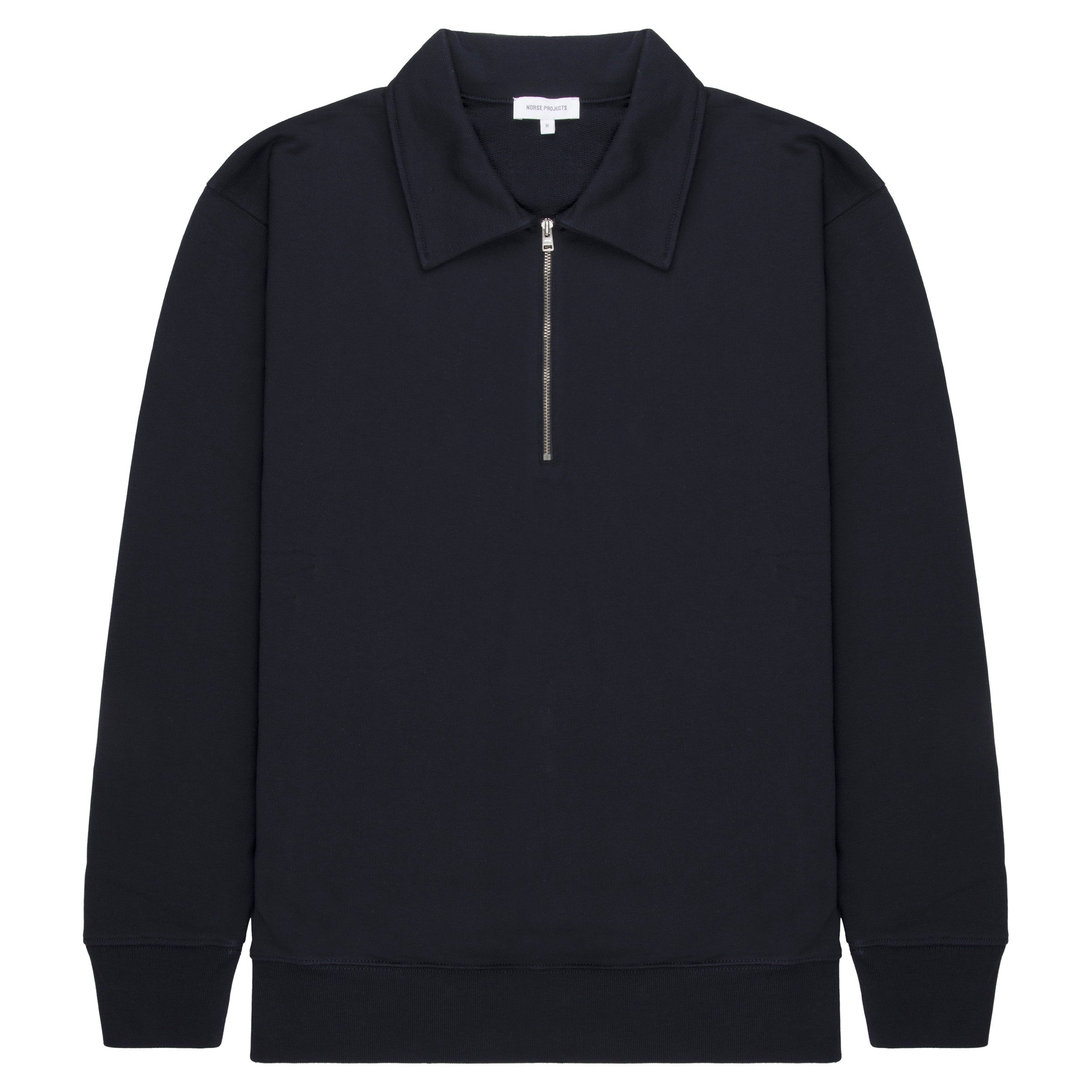 Norse Project Half Zip Navy Sweatshirt