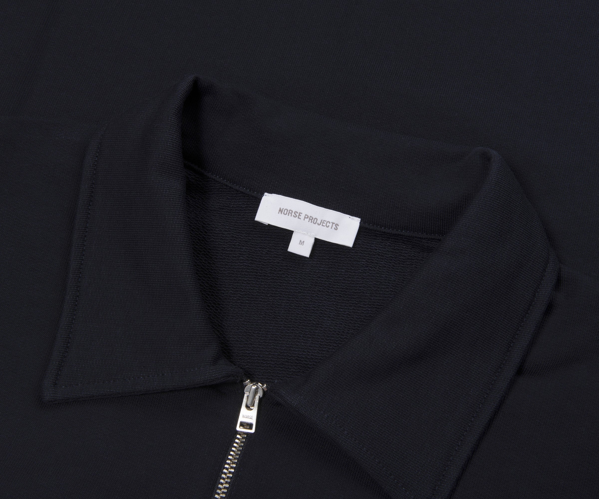 Norse Project Half Zip Navy Sweatshirt