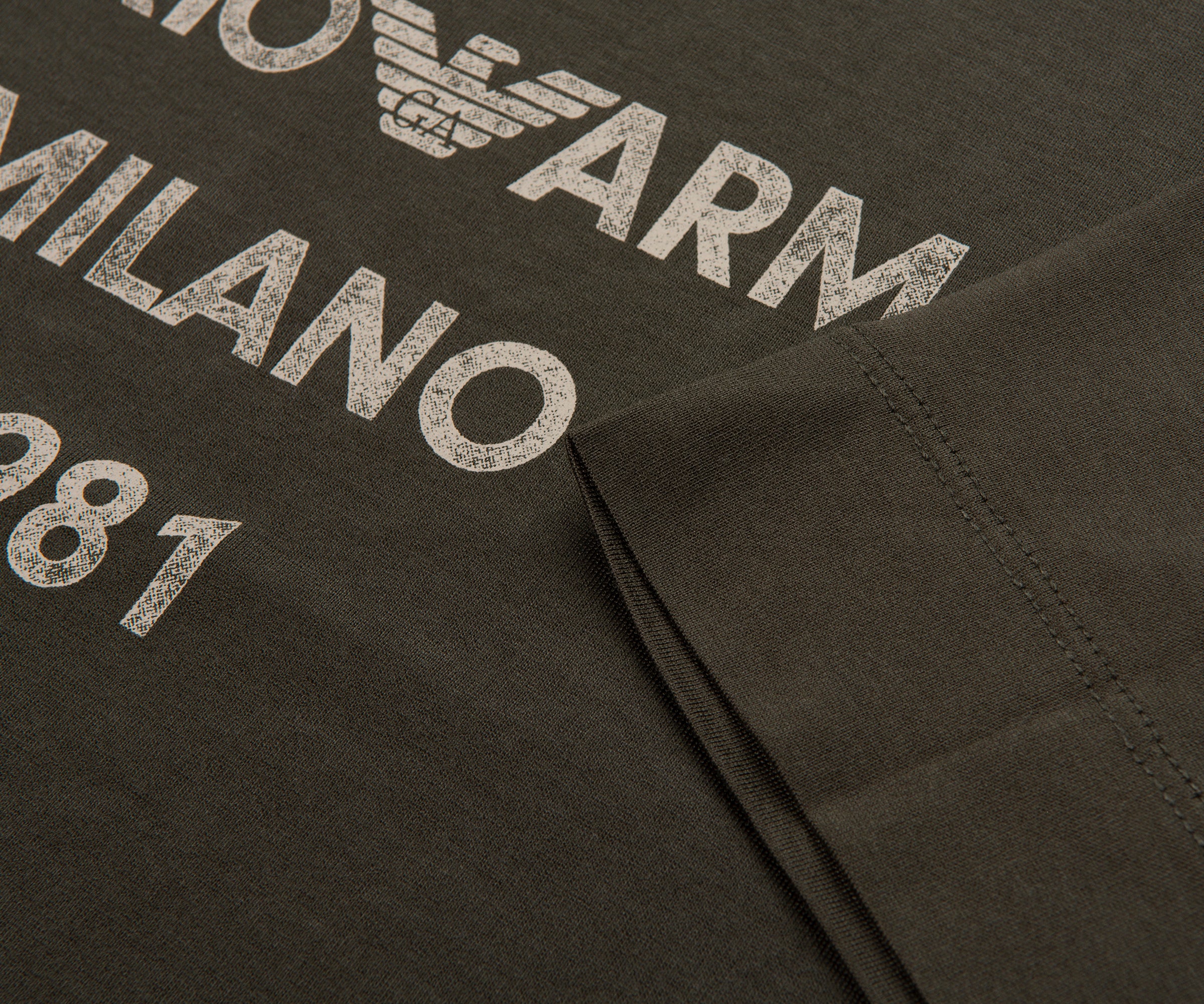 Emporio Armani Khaki Milano T-Shirt