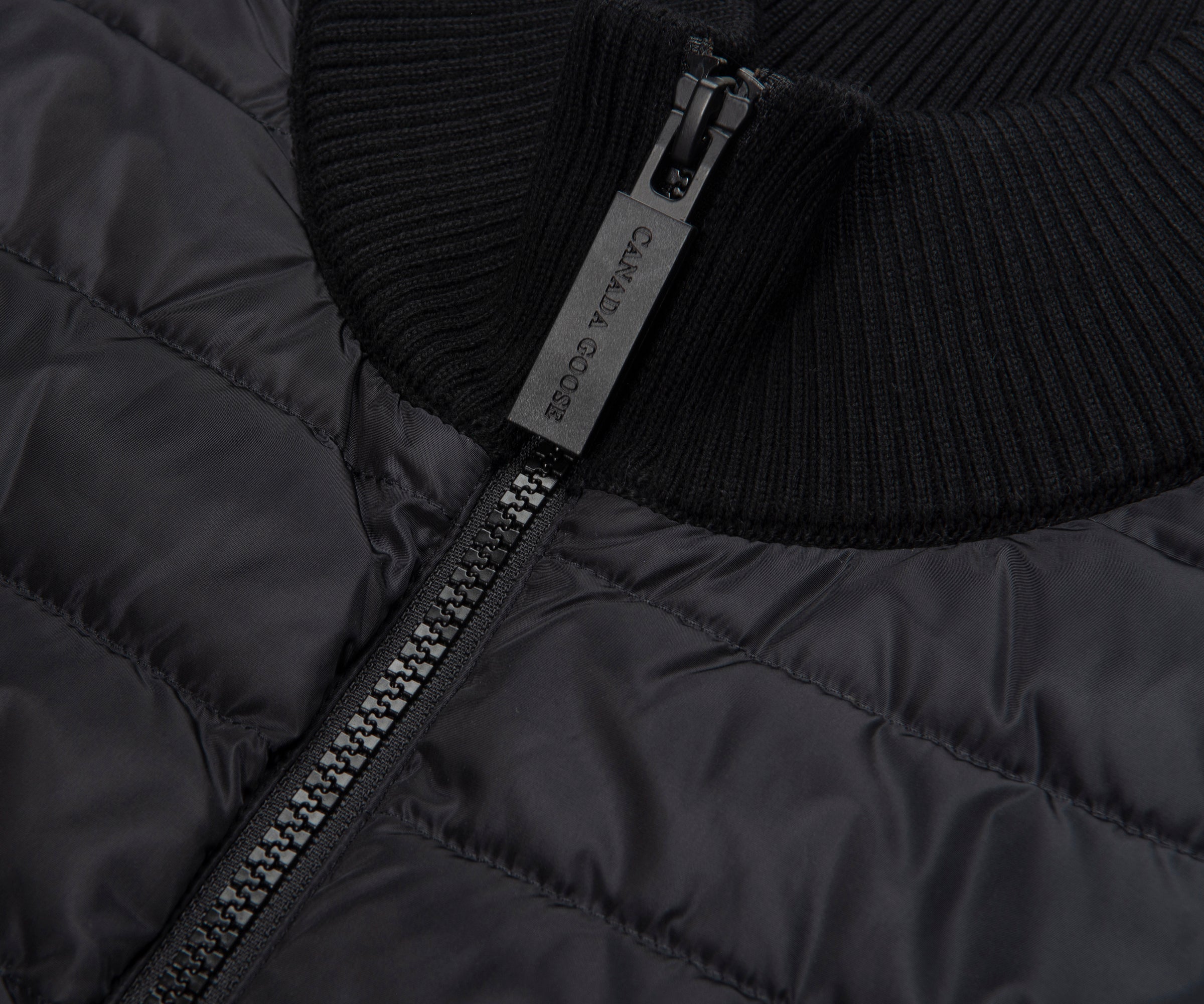 Canada Goose Black Hybridge Knit Jacket