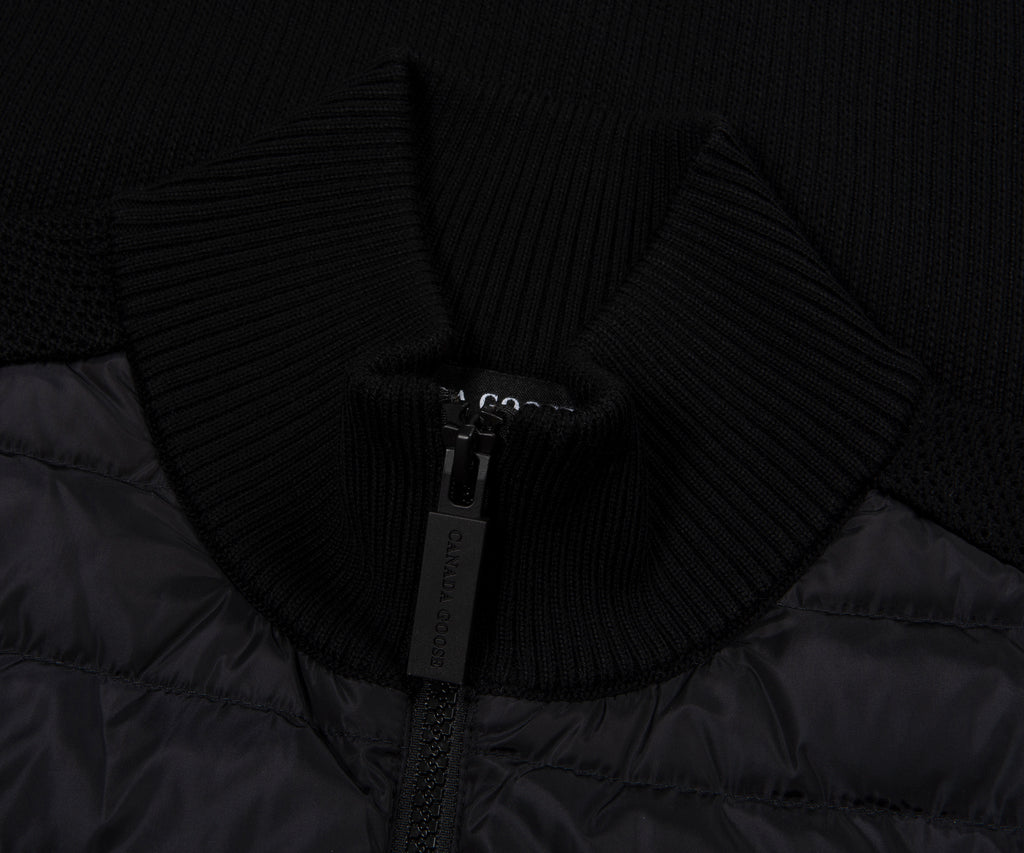 Canada Goose Black Hybridge Knit Jacket