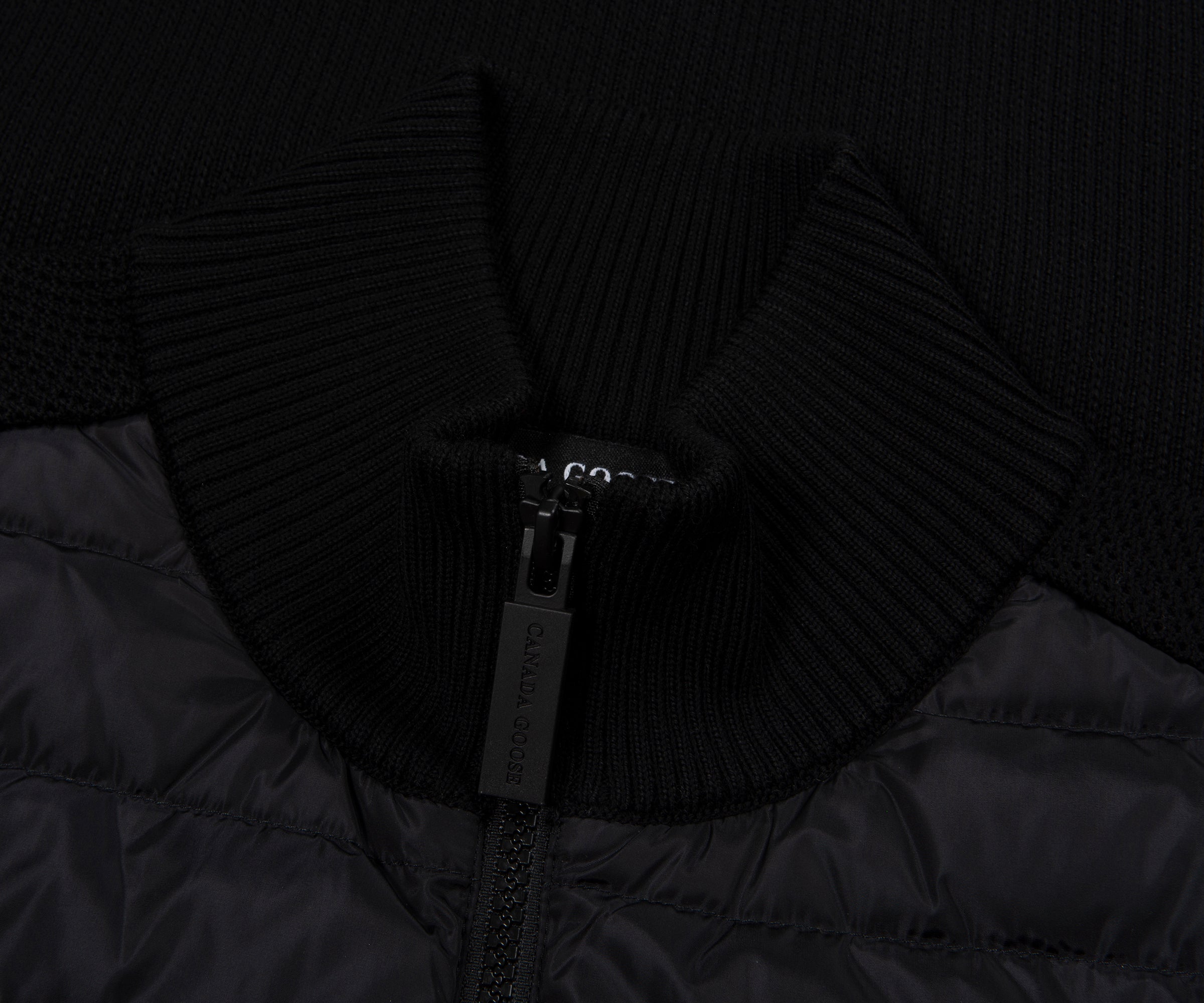 Canada Goose Black Hybridge Knit Jacket