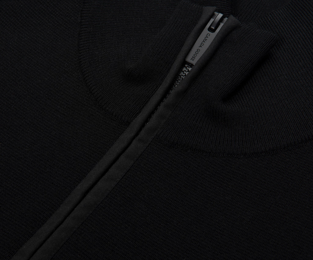 Canada Goose Black Stormont 1/4 Zip Sweater