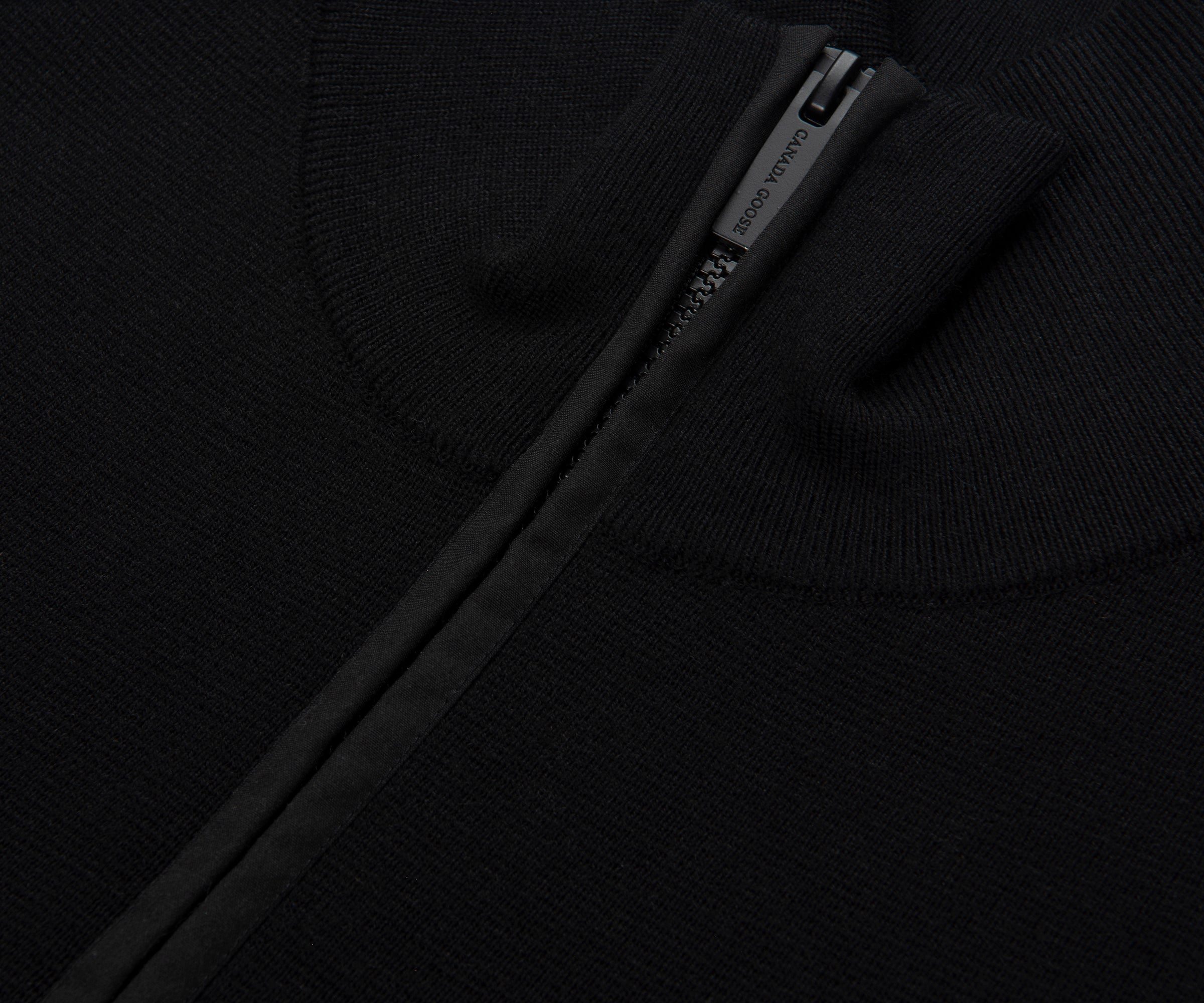 Canada Goose Black Stormont 1/4 Zip Sweater