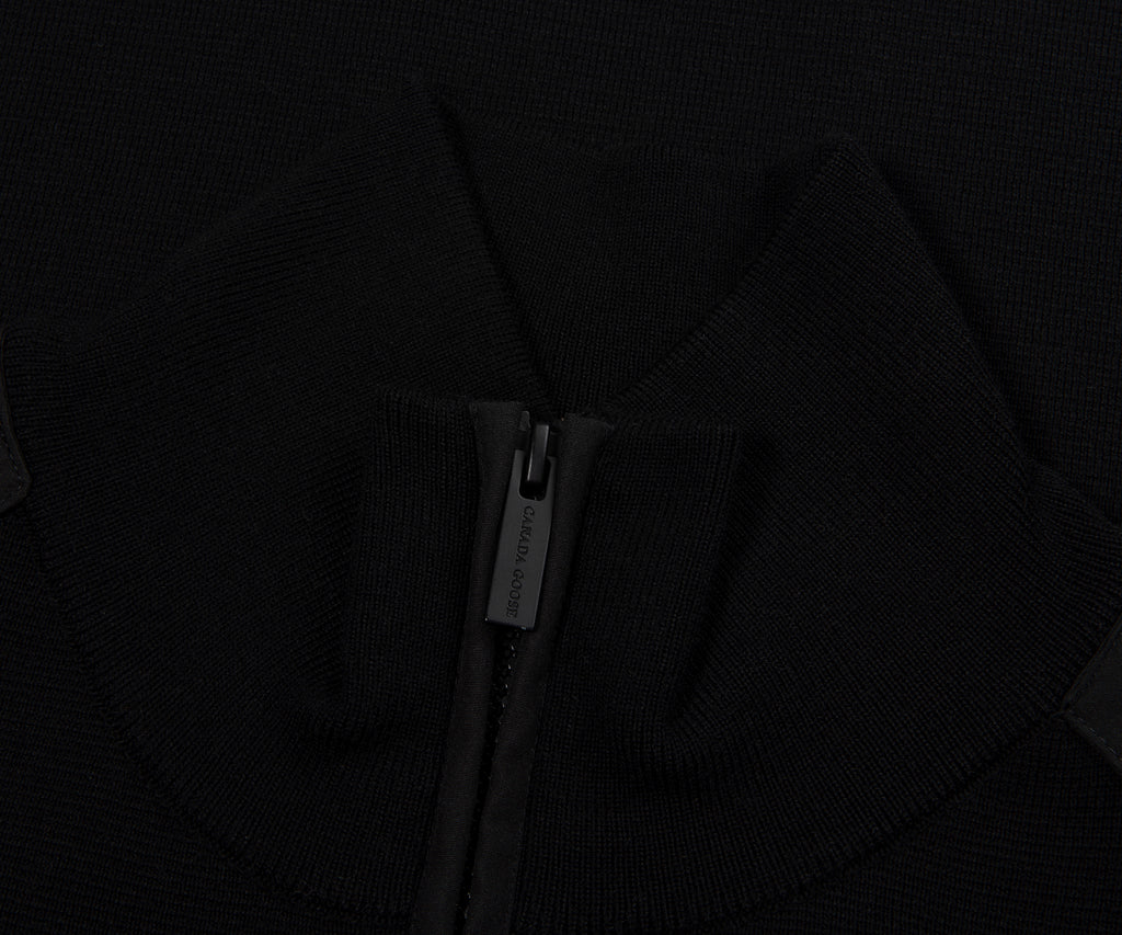 Canada Goose Black Stormont 1/4 Zip Sweater