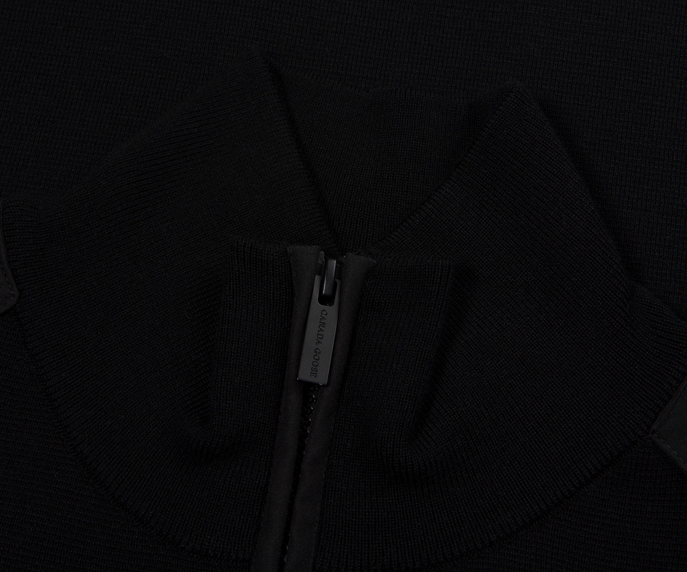 Canada Goose Black Stormont 1/4 Zip Sweater
