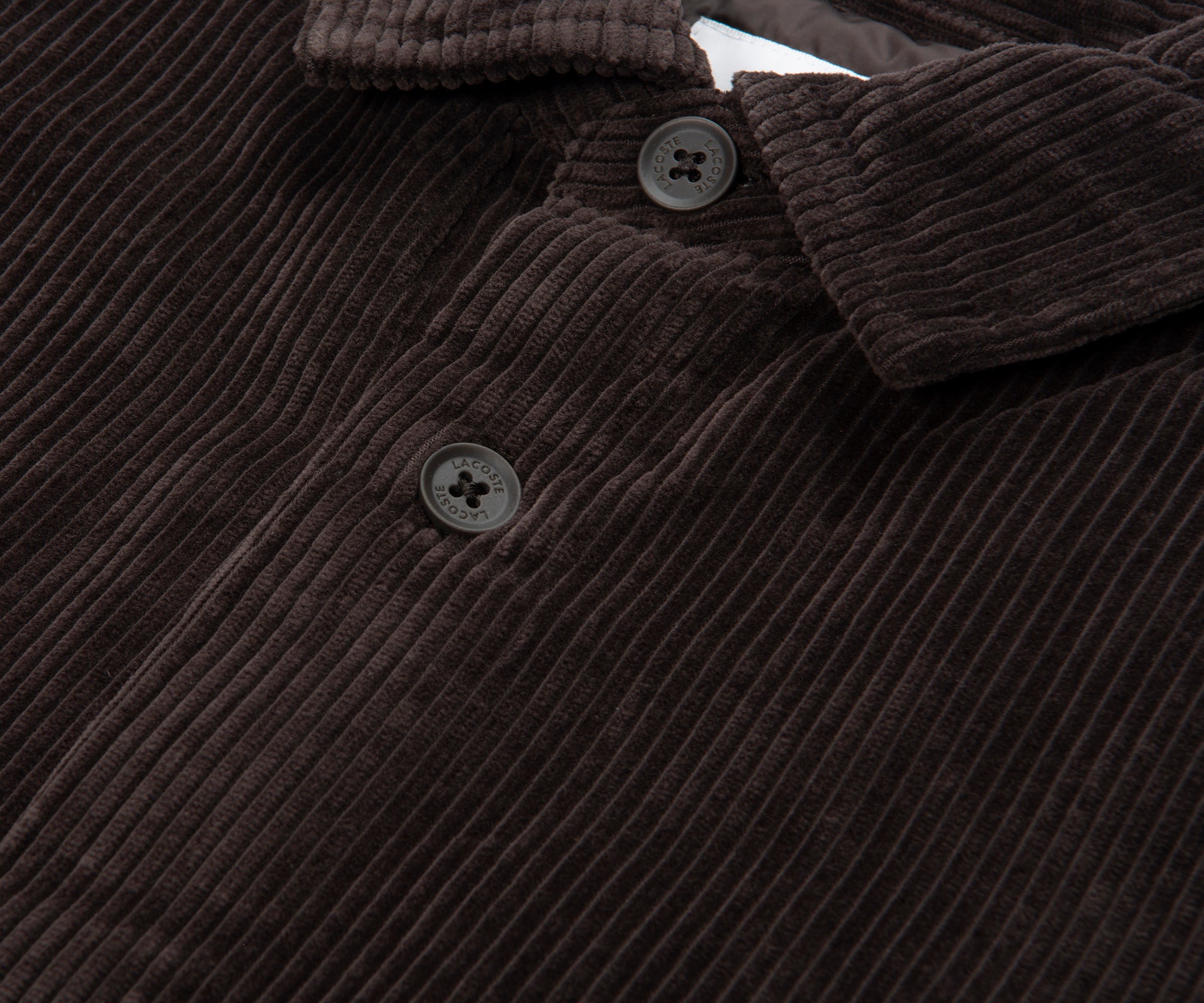 Lacoste Brown Cord Overshirt