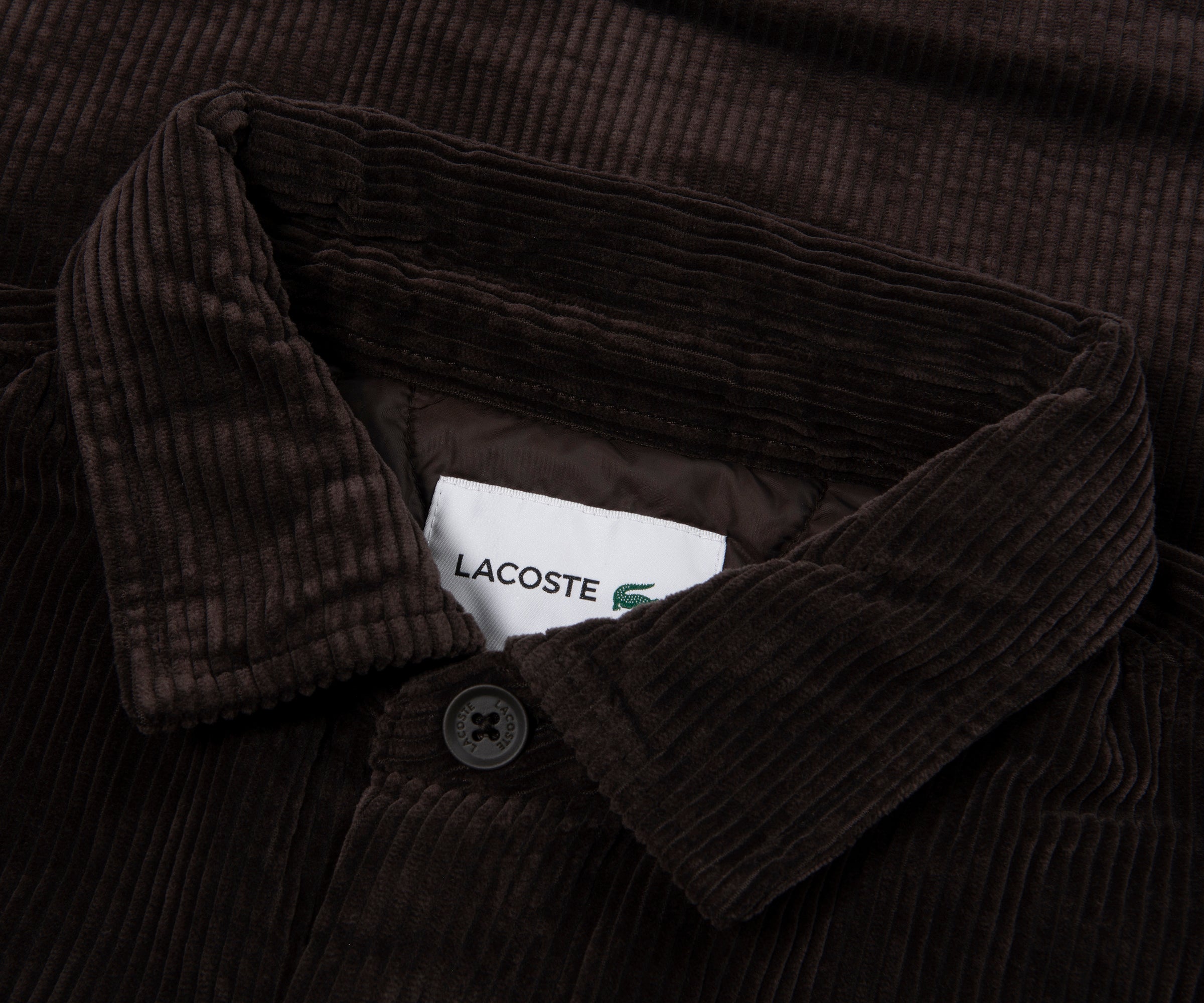 Lacoste Brown Cord Overshirt