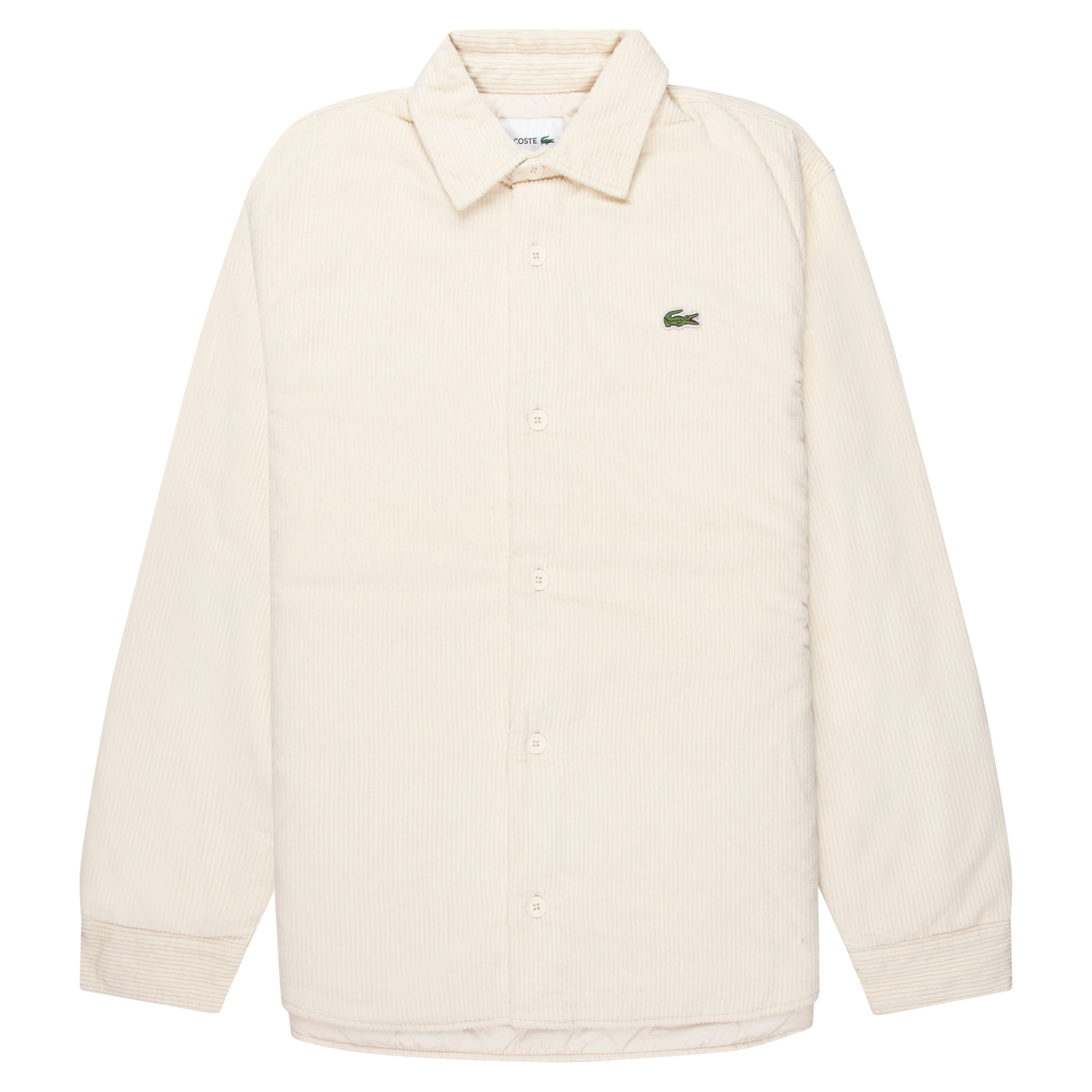 Lacoste Cream Cord Overshirt