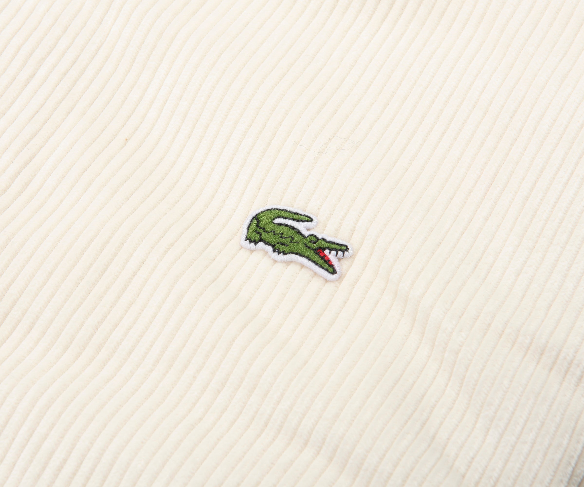 Lacoste Cream Cord Overshirt