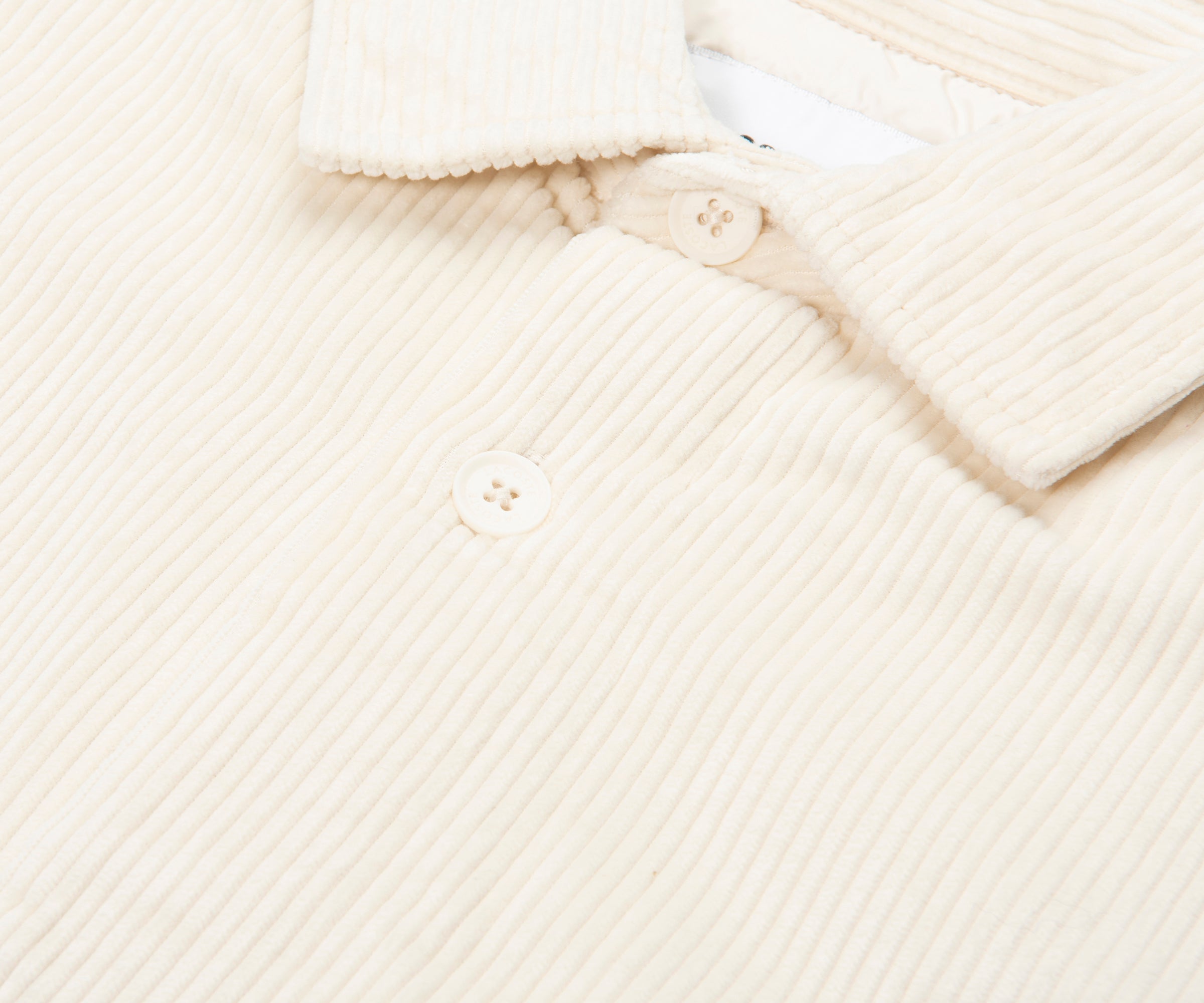 Lacoste Cream Cord Overshirt