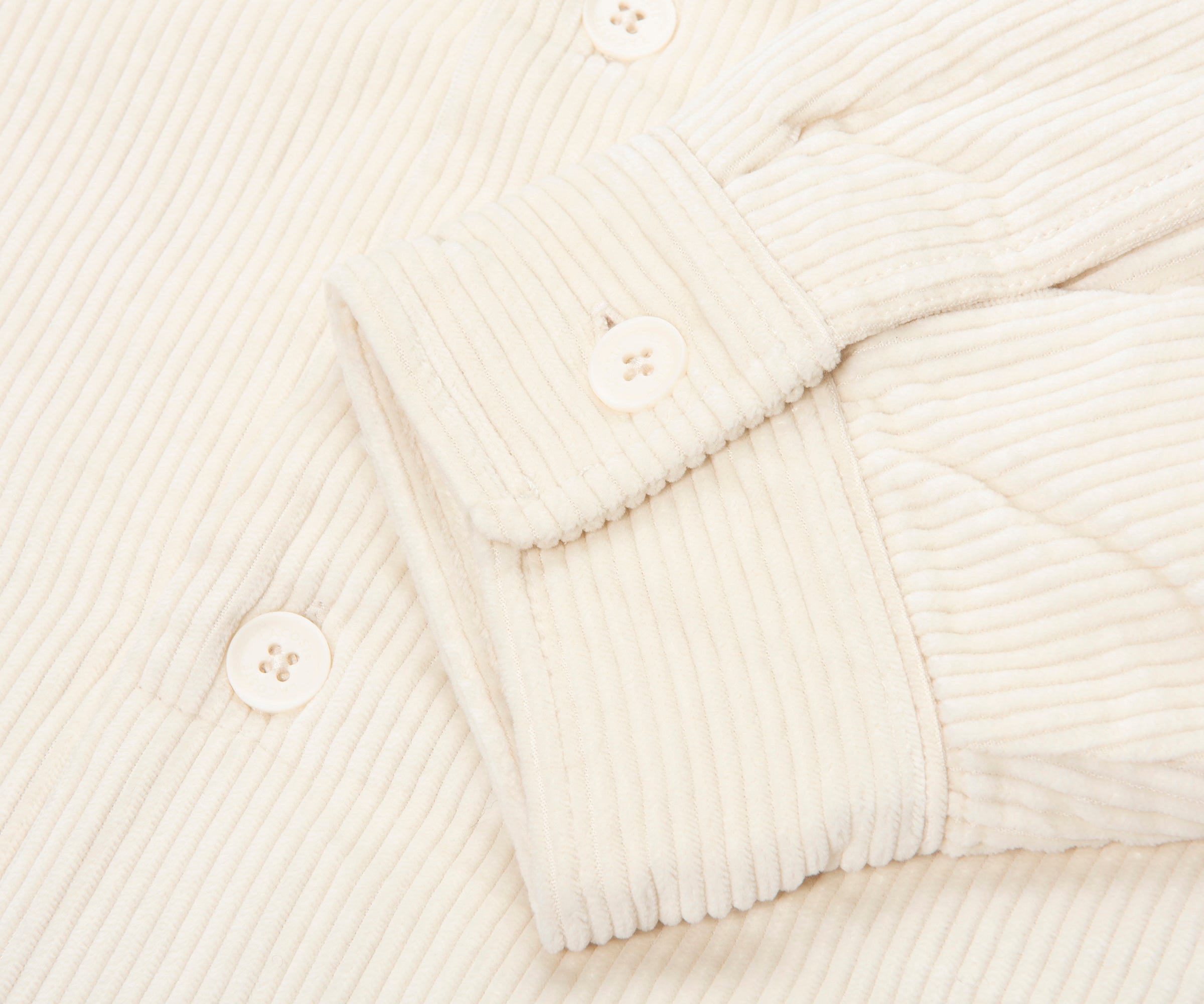 Lacoste Cream Cord Overshirt