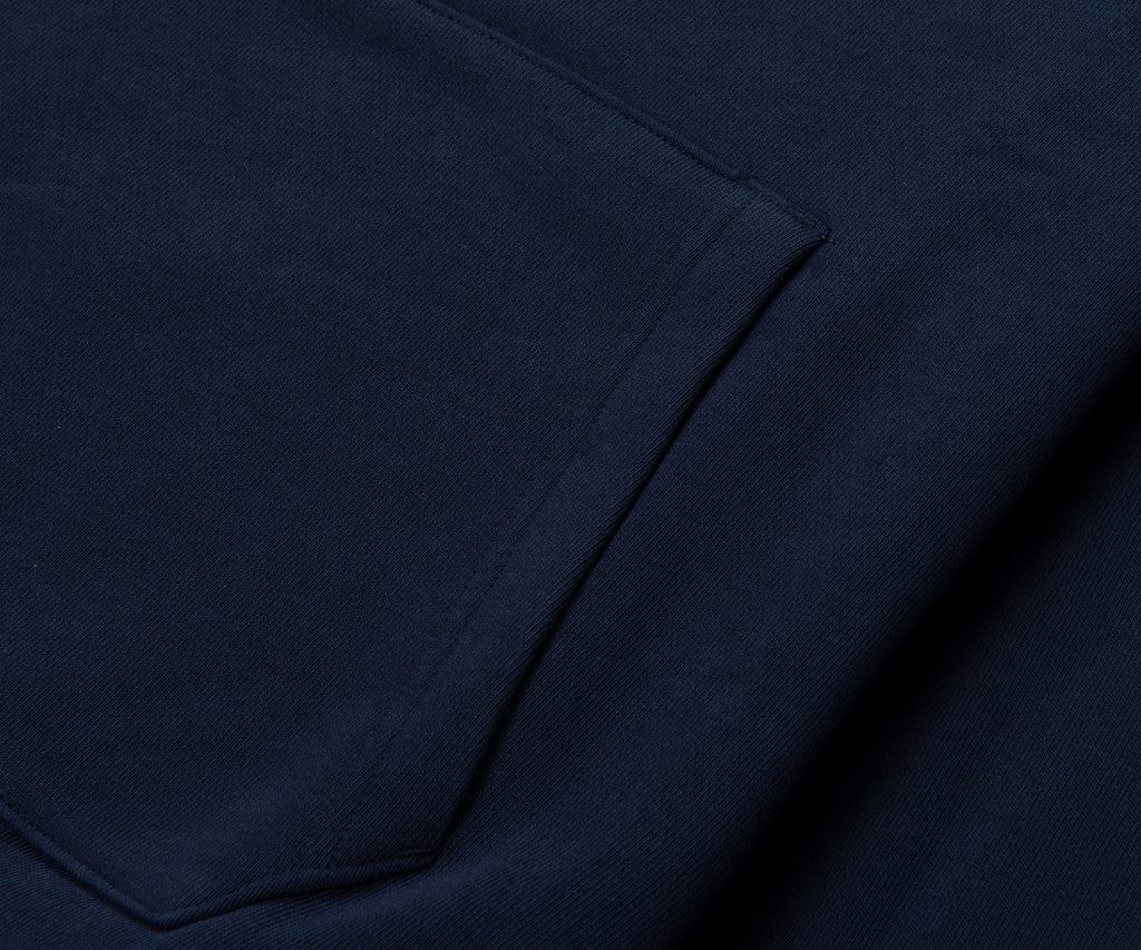 Lacoste Navy Heavy Fleece Hoodie