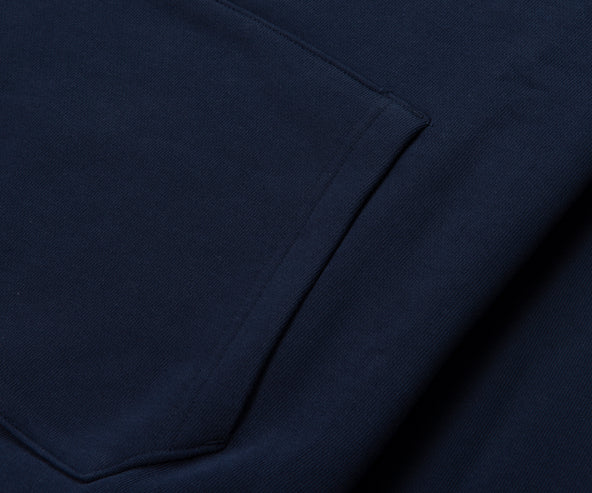 Lacoste Navy Heavy Fleece Hoodie