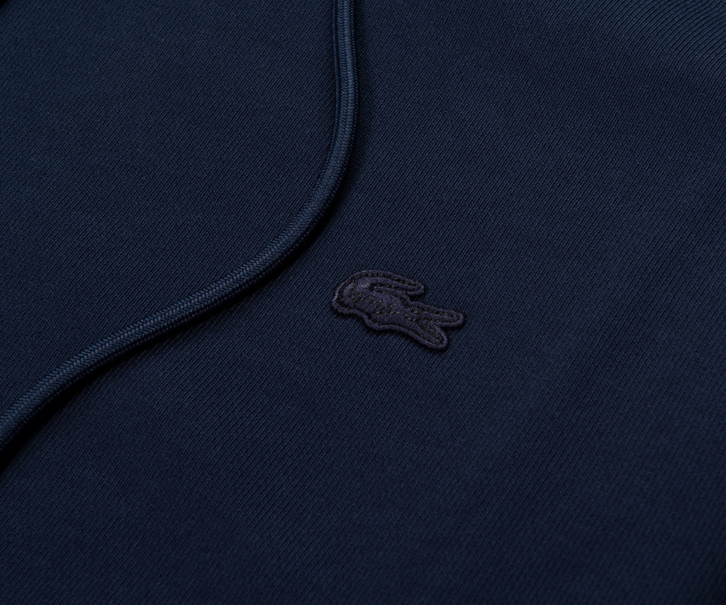 Lacoste Navy Heavy Fleece Hoodie