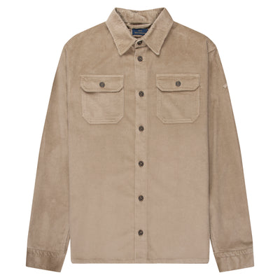 Paul & Shark Sand Thin Cord Overshirt