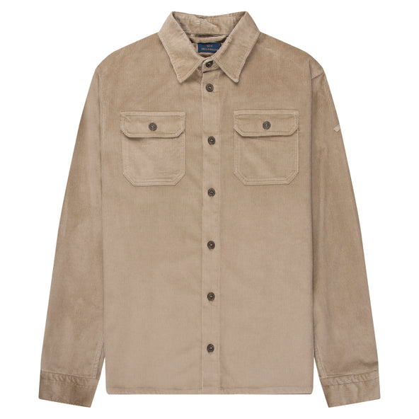 Paul & Shark Sand Thin Cord Overshirt