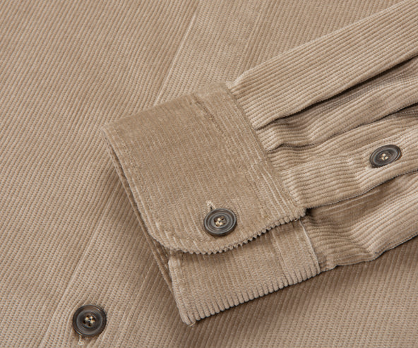 Paul & Shark Sand Thin Cord Overshirt