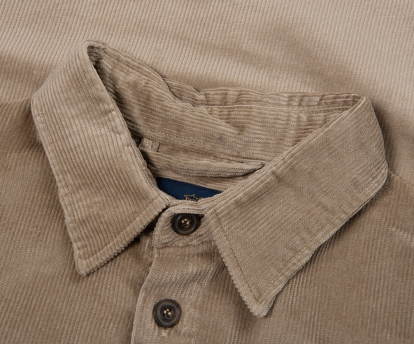 Paul & Shark Sand Thin Cord Overshirt