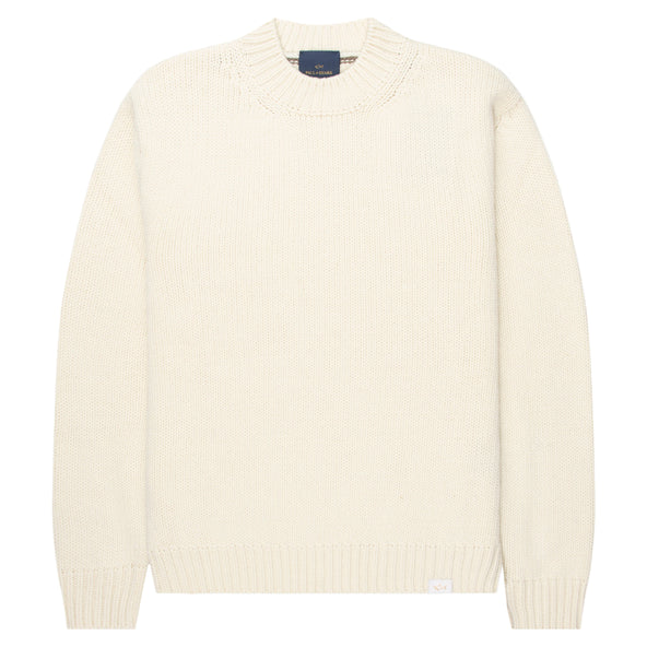 Paul & Shark Cream Woolen Knitted Sweater
