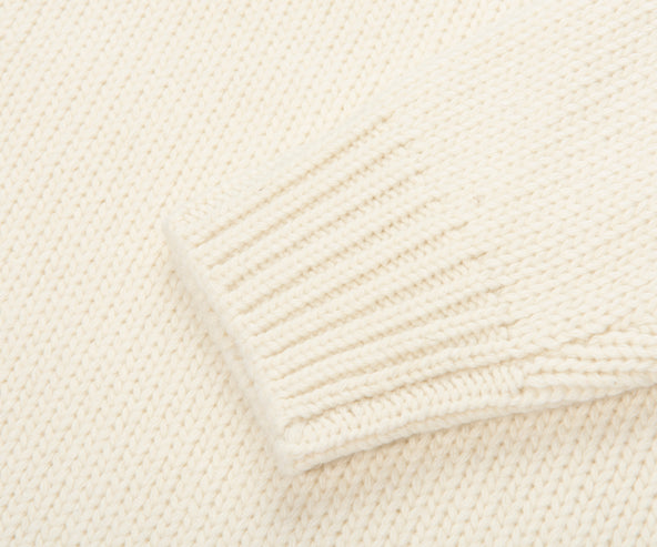Paul & Shark Cream Woolen Knitted Sweater
