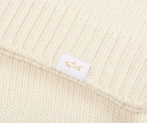 Paul & Shark Cream Woolen Knitted Sweater