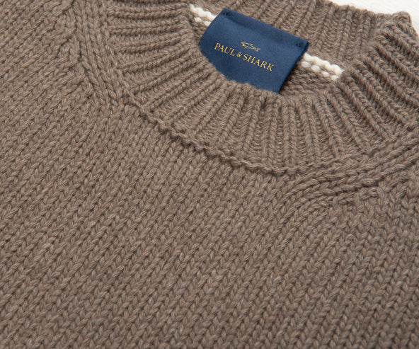 Paul & Shark Brown Woolen Knitted Sweater