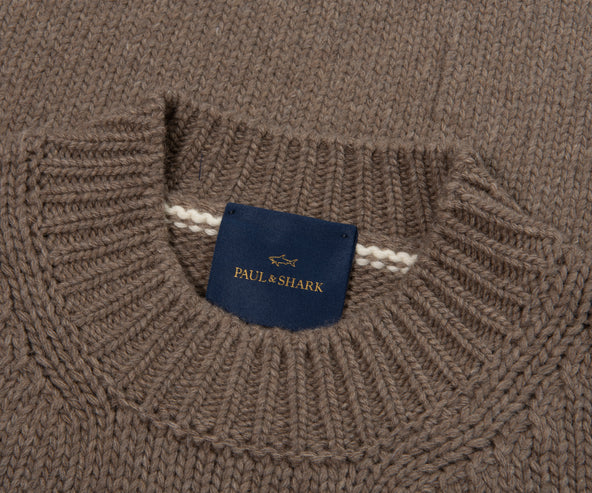 Paul & Shark Brown Woolen Knitted Sweater