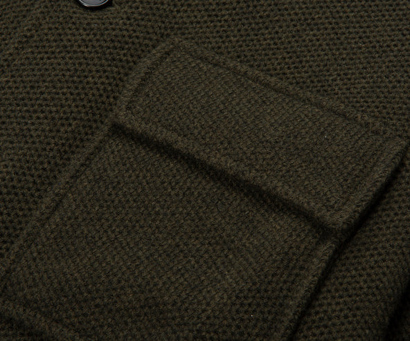 Paul & Shark Green Wool Knitted Overshirt