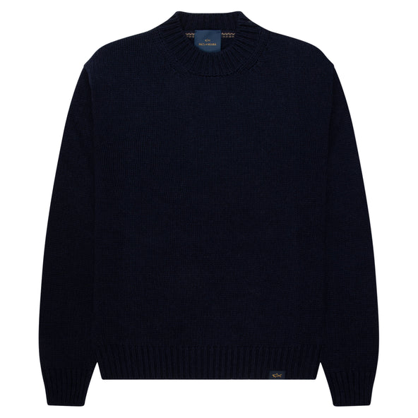 Paul & Shark Navy Woolen Knitted Sweater