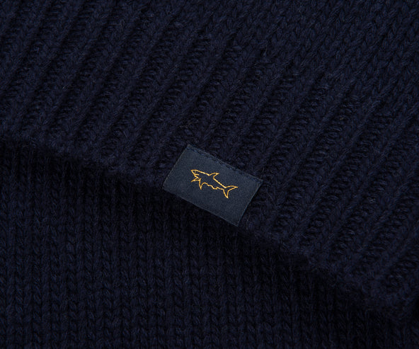 Paul & Shark Navy Woolen Knitted Sweater