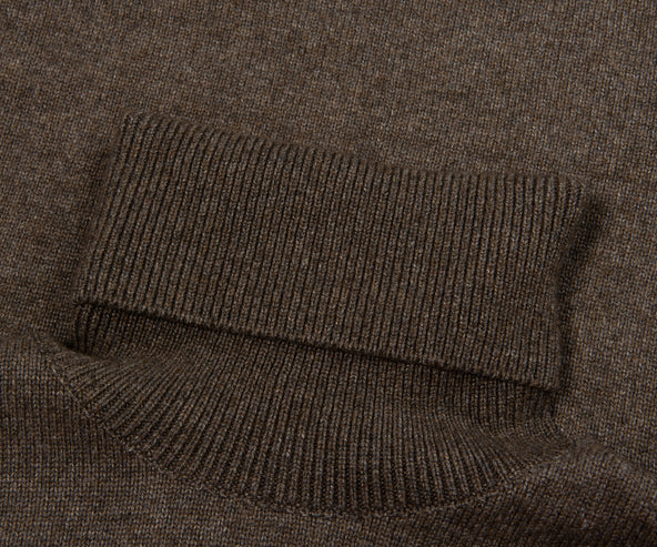 Paul & Shark Brown Knitted Roll Neck