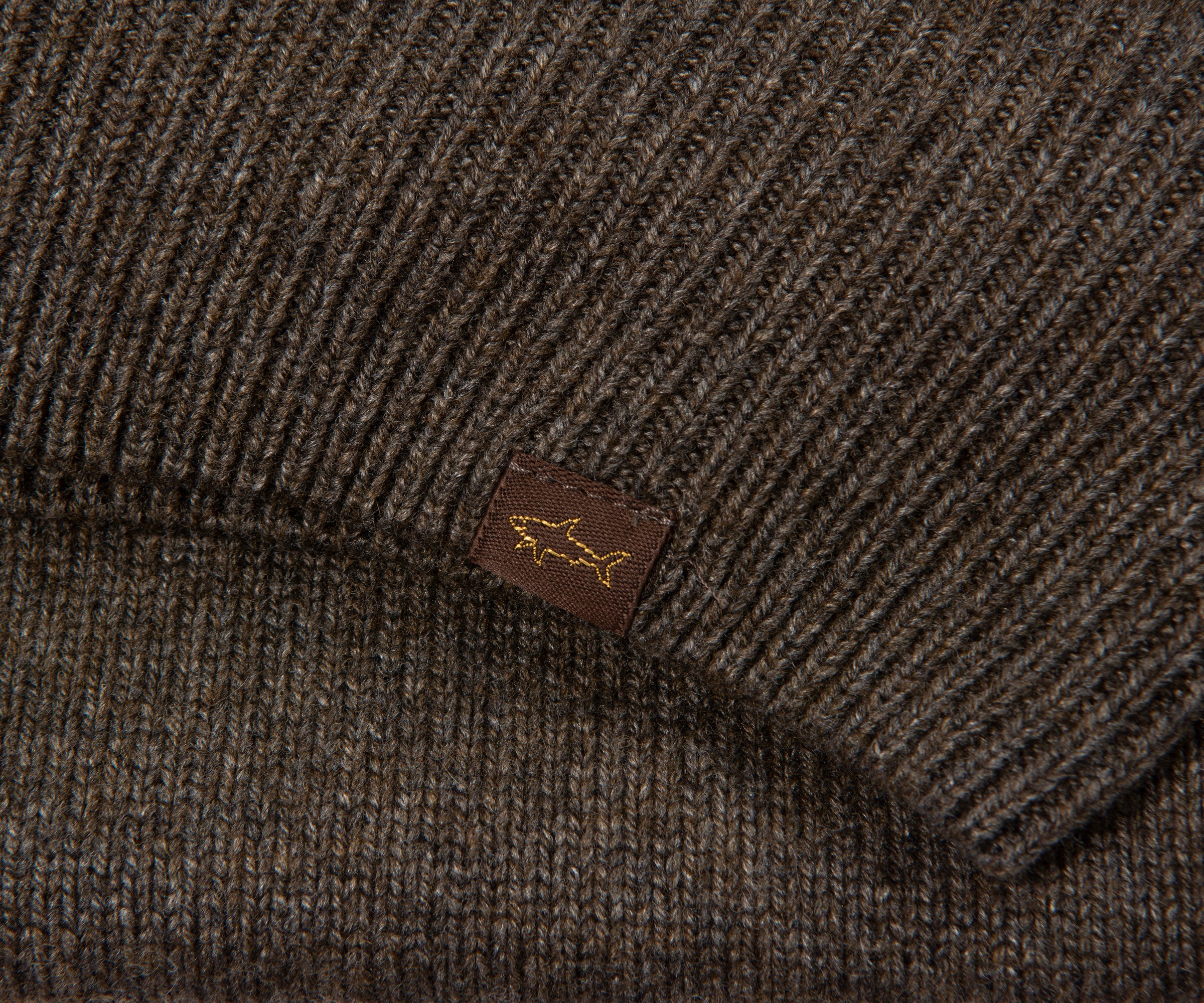 Paul & Shark Brown Knitted Roll Neck