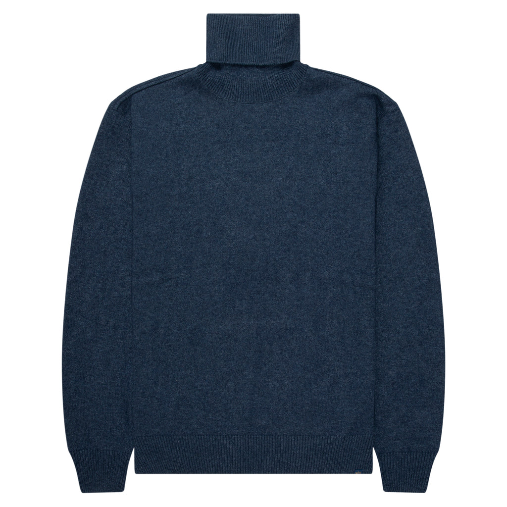 Paul & Shark Blue Knitted Roll Neck